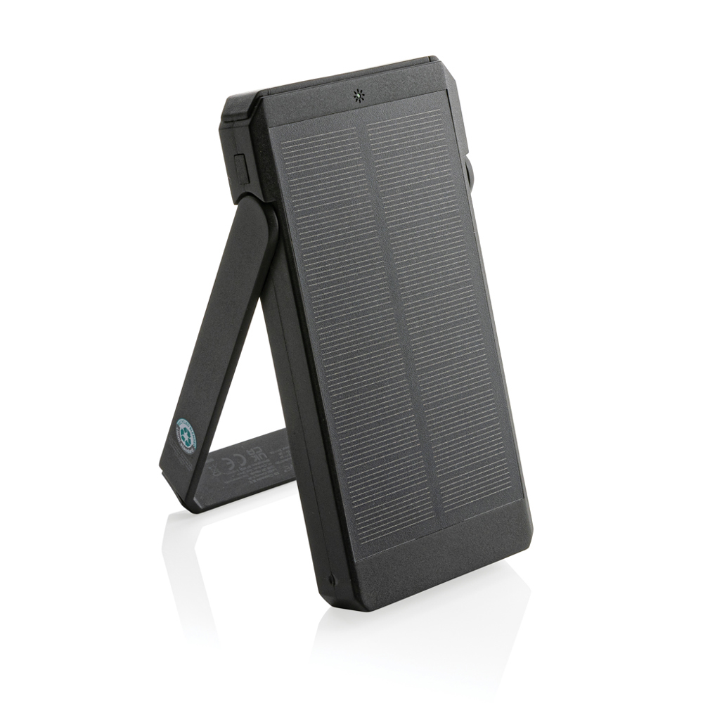 Skywave RCS gerecyclede kunststof zonne-powerbank 10000 mAh - voor bedrijven en relatiegeschenken