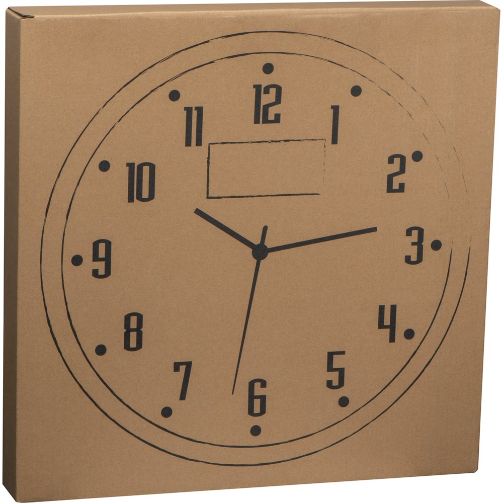 Wandklok met thermometer en hygrometer