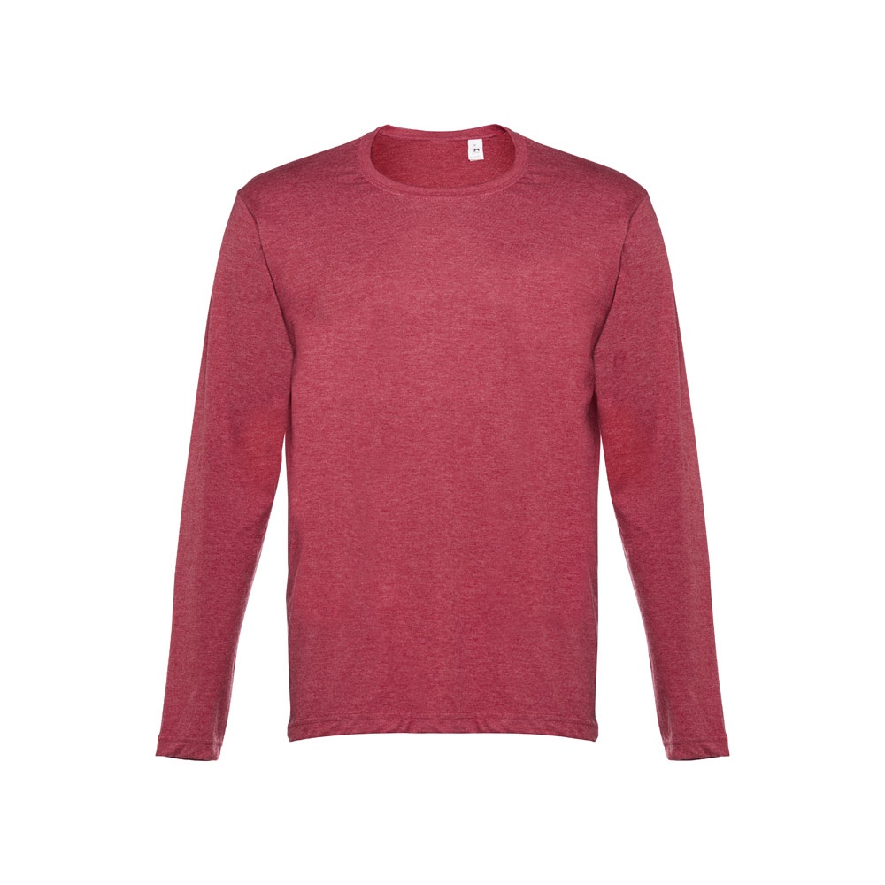 THC BUCHAREST. T-shirt met lange mouwen voor mannen - met logo of onbedrukt bestellen - Heide rood