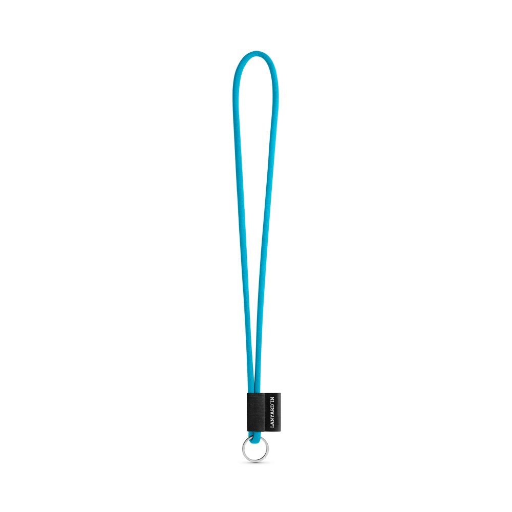 75093. Lanyard Tube Long Set I. Standaard modellen - voor bedrijven en relatiegeschenken - 304 - Licht blauw