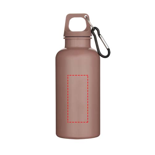 Oregon 400 ml effen waterfles van RCS gecertificeerd gerecycled plastic met karabijnhaak 