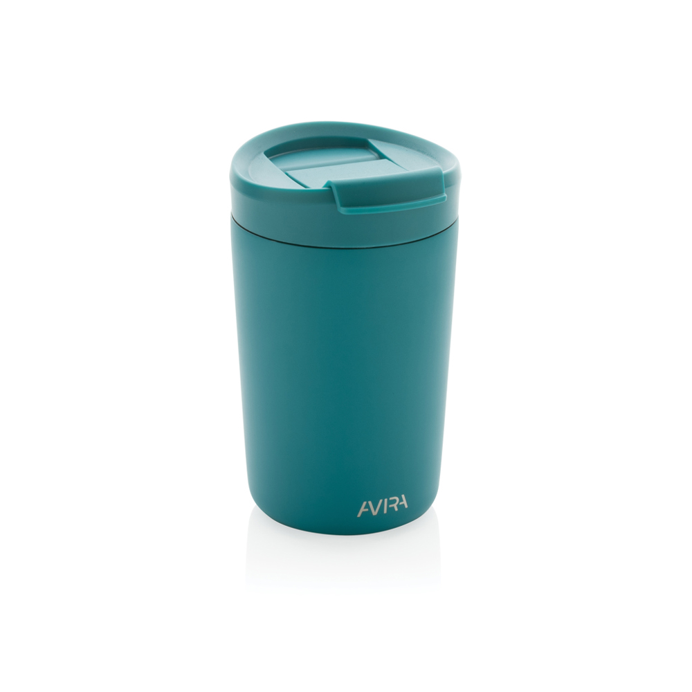 Avira Alya RCS gerecycled roestvrijstalen beker 300ML - voor bedrijven en relatiegeschenken - turquoise (± PMS 322c)