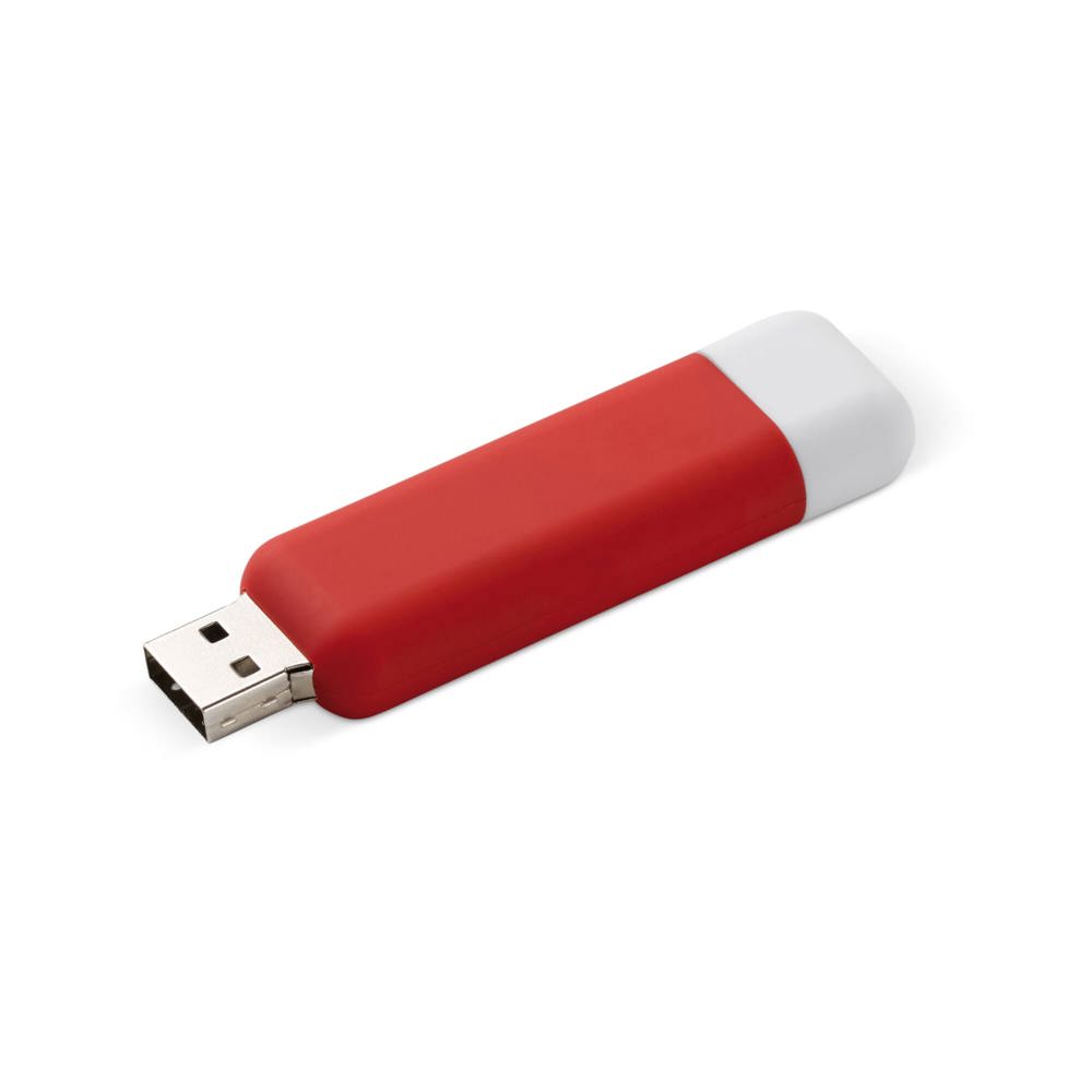 Modular USB stick 8GB - bedrukt of onbedrukt verkrijgbaar - Rood / Wit