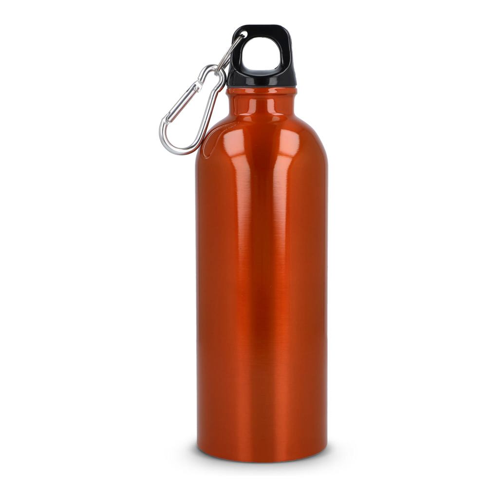 Gerecycled RVS Enkelwandige fles met Karabijnhaak 500ml