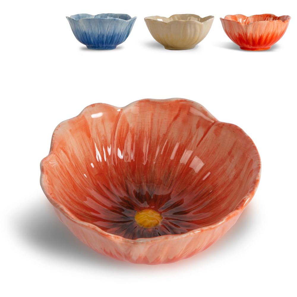Byon Poppy kom set van 4 st. - bedrukt of onbedrukt verkrijgbaar