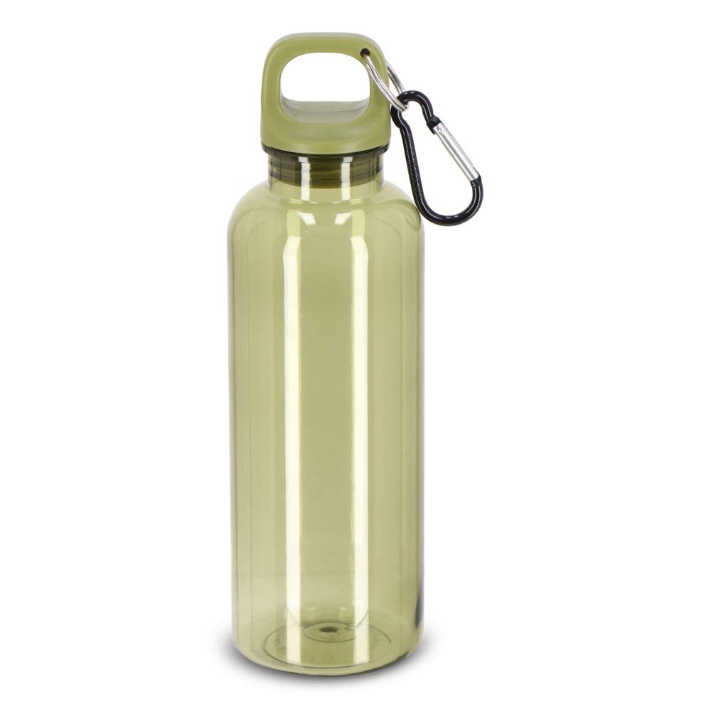 Noa waterfles R-PET 500 ml Transparant - kopen of bedrukken - Transparant / Olijfgroen