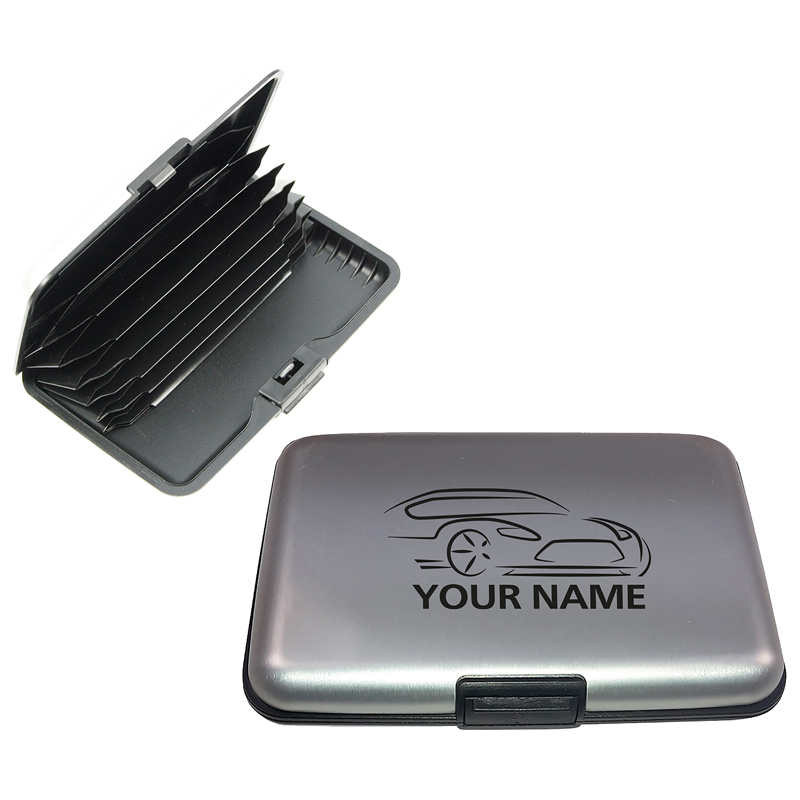 Metal creditcard houder - met logo of onbedrukt bestellen