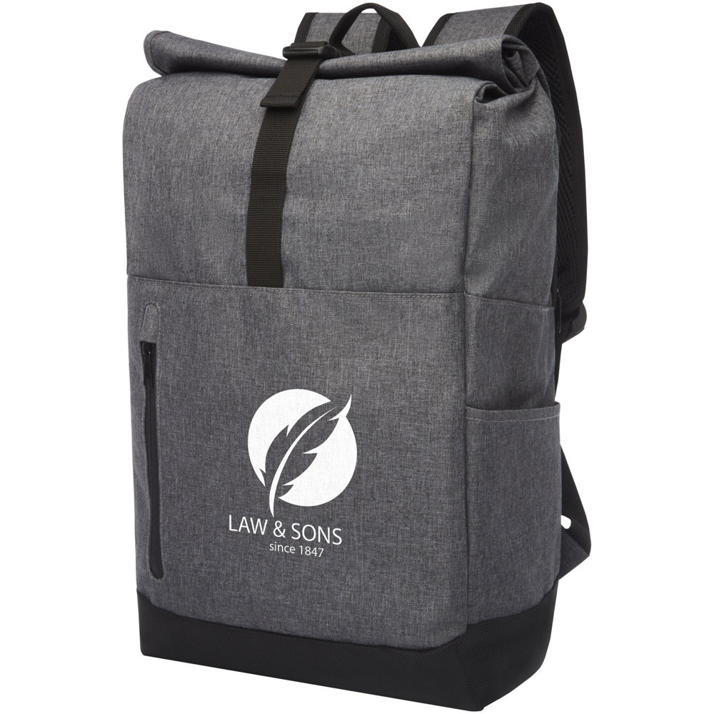 Libra 15,6 inch GRS gerecycled oprolbare laptop rugzak 12L