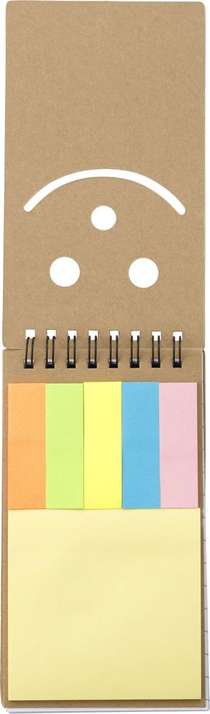 Kartonnen memoblaadjes set Kim - met logo of onbedrukt bestellen