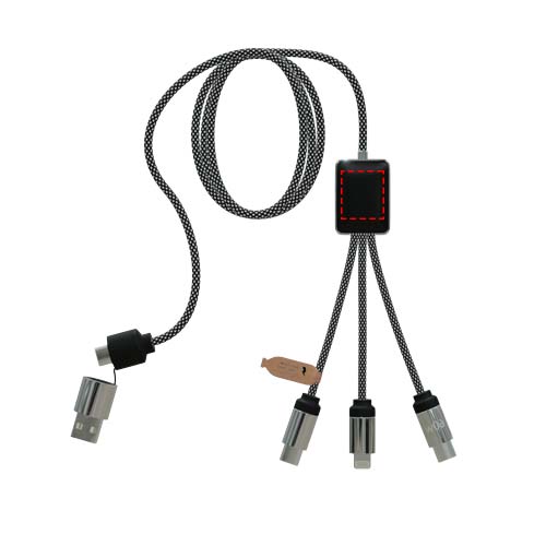 SCX.design C33 60 W Type-C oplaadkabel met dubbel verlicht logo 
