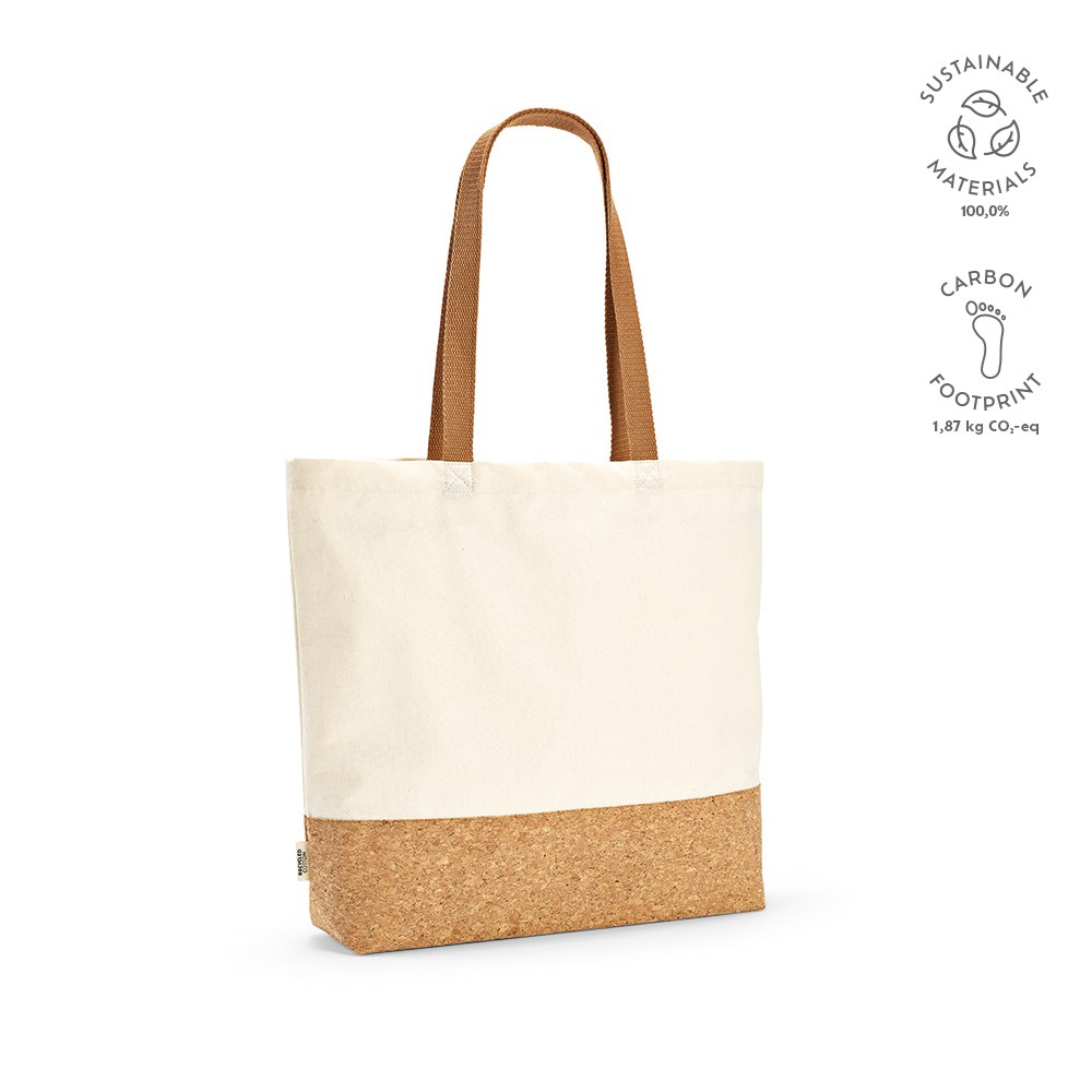 Vinson boodschappentas gerecycled katoen 220 gsm - Natuurlijk - met logo of onbedrukt bestellen - Natuurlijk