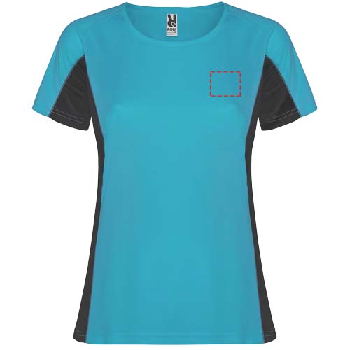 Shanghai 140 g/m² sportshirt met korte mouwen voor dames