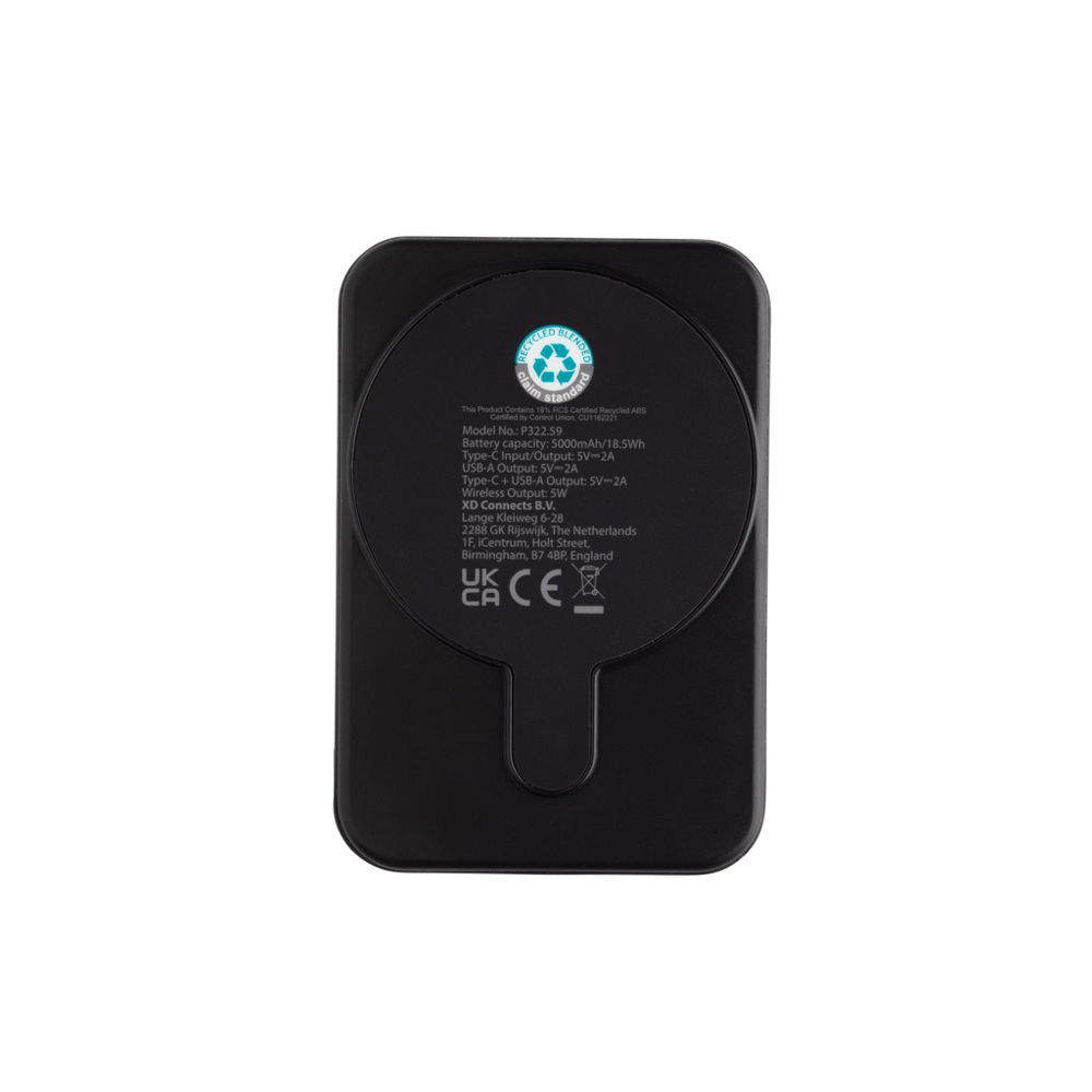 Stellar RCS rplastic 5000 mah 5W magnetische powerbank