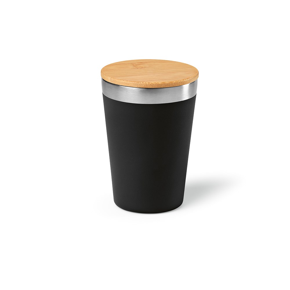 Don Reisbeker gerecycled roestvrij staal 390 ml - Zwart