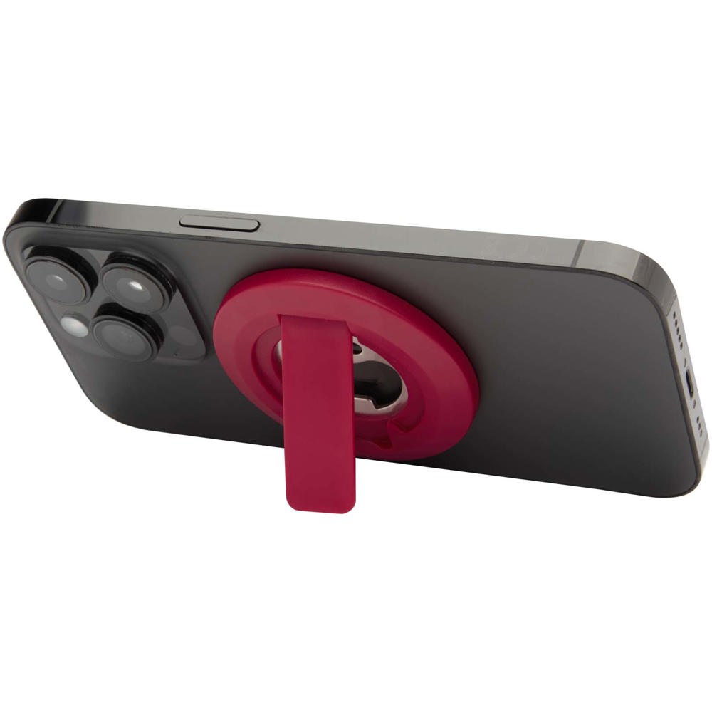 Ain magnetische telefoonstandaard van gerecycled plastic met flesopener - kopen of bedrukken - Rood