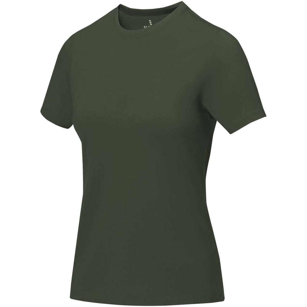 Nanaimo dames t-shirt met korte mouwen - bedrukt of onbedrukt verkrijgbaar - Legergroen