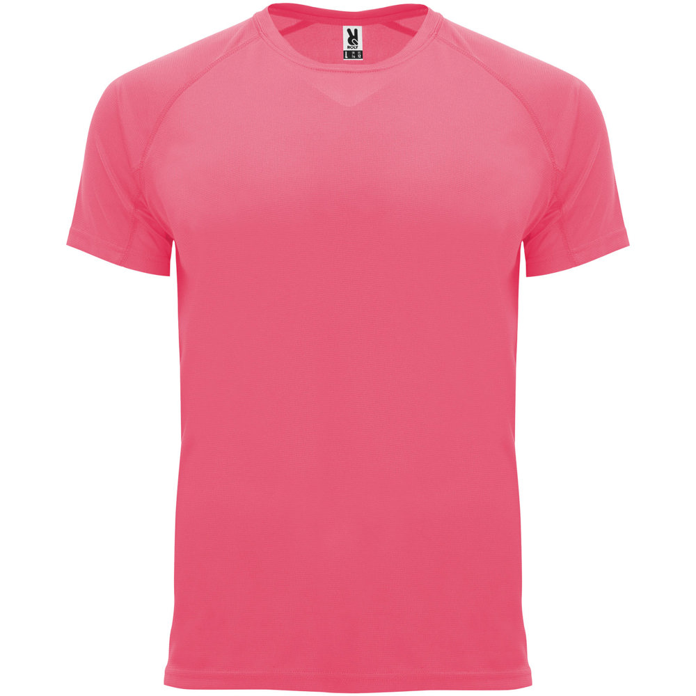 Bahrain sportshirt met korte mouwen voor heren - bedrukt of onbedrukt verkrijgbaar - Fluor lady pink