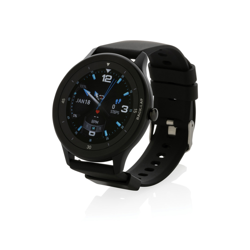 Swiss Peak RCS gerecycled TPU smart watch - bedrukt of onbedrukt verkrijgbaar