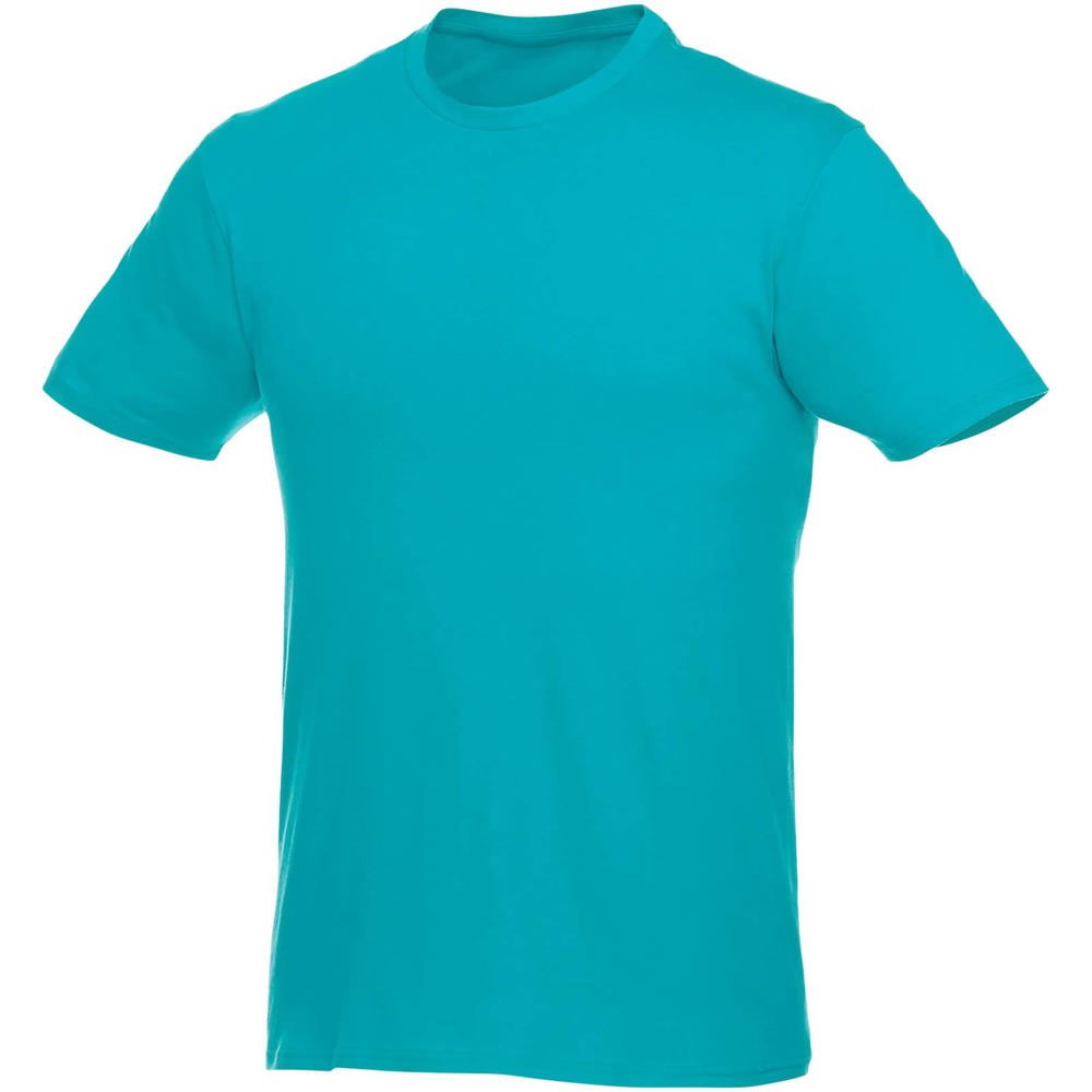 Heros heren t-shirt met korte mouwen - met logo of onbedrukt bestellen - Aqua