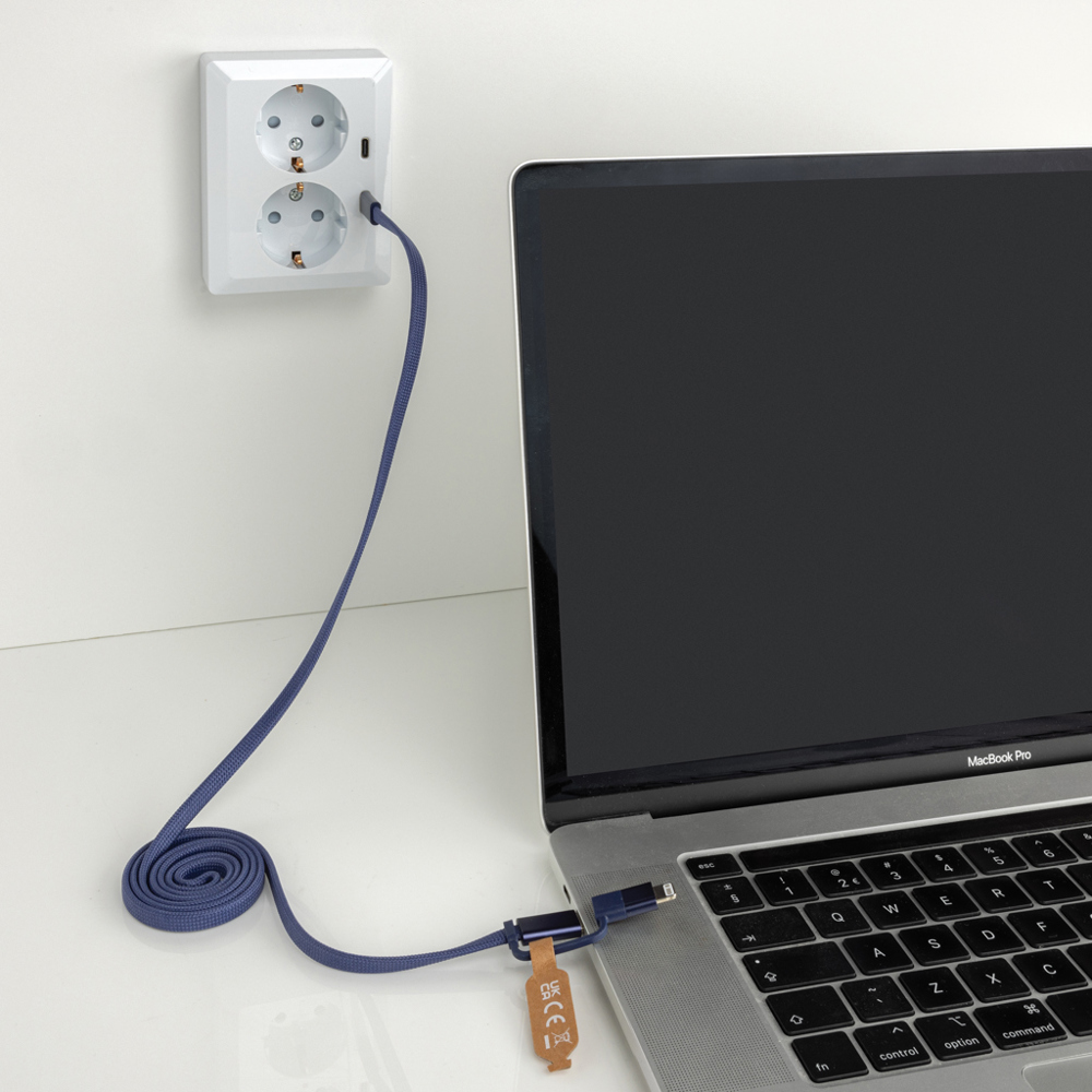 Arc Ultra-thin RCS recycled 60W 2 in 1 magnetische kabel