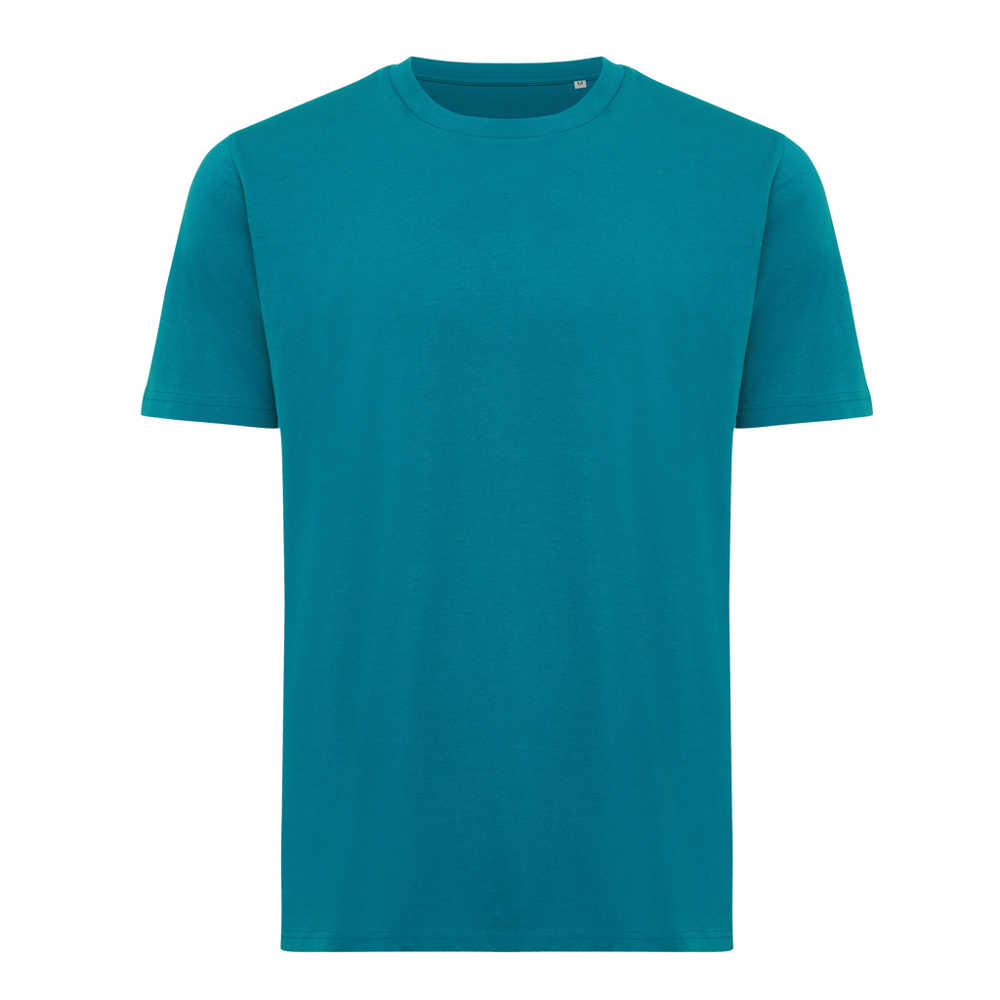 IQONIQ Sierra lichtgewicht gerecycled katoen t-shirt - voor bedrijven en relatiegeschenken - verdigris (± PMS 18-4834TCX)