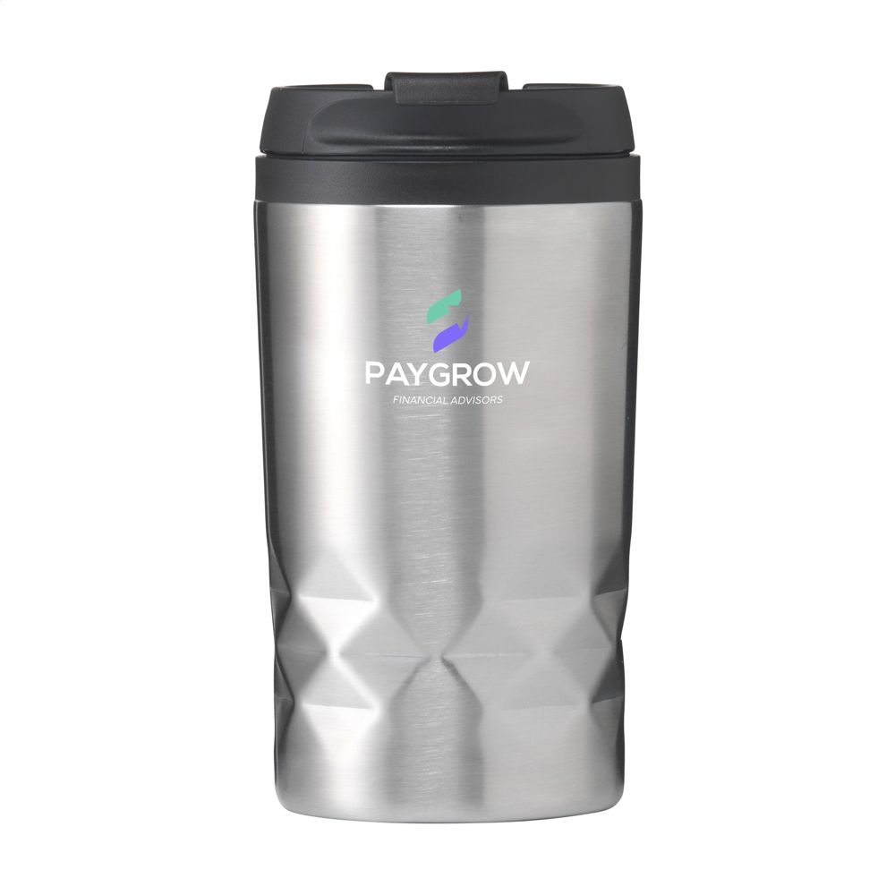 Graphic Mini Mug RCS Recycled Steel 250 ml thermosbeker - bedrukt of onbedrukt verkrijgbaar - Zilver