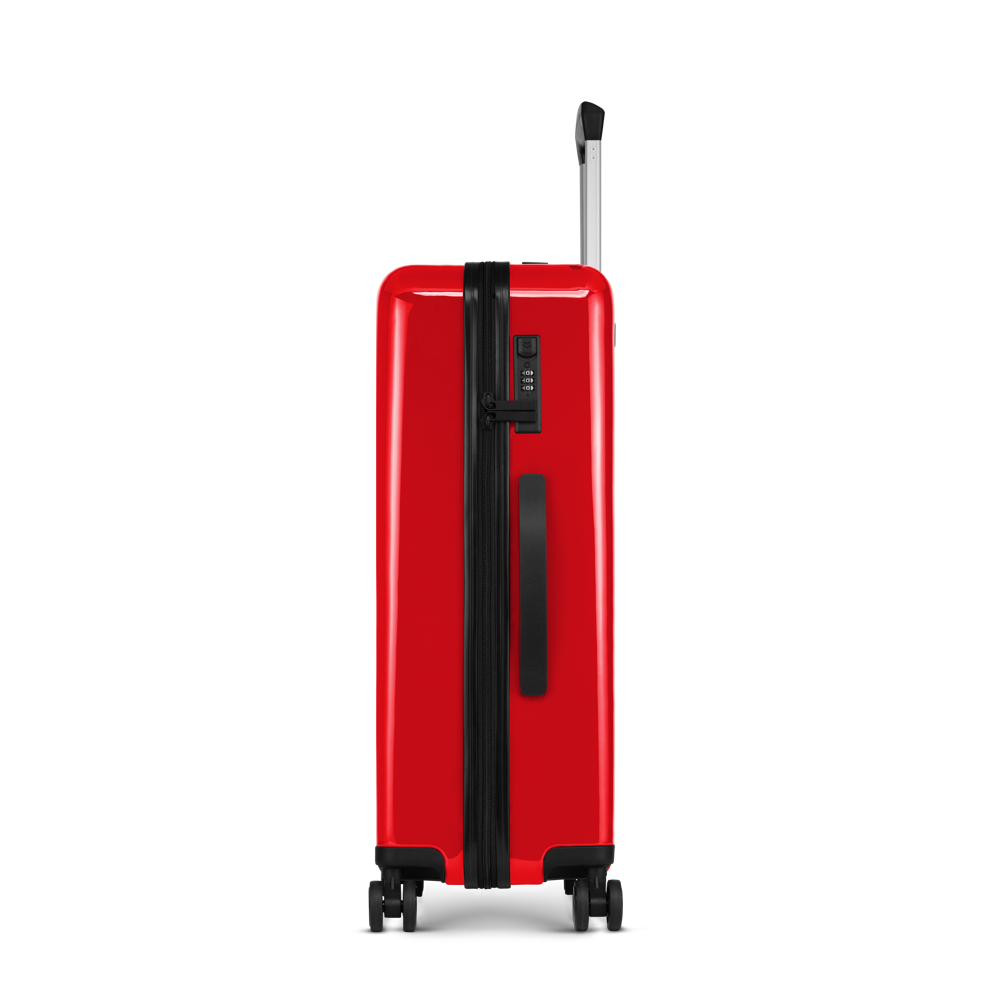 STICKERCASE® 24" Reiskoffer rood - met gepersonaliseerde sticker en/of individuele namen