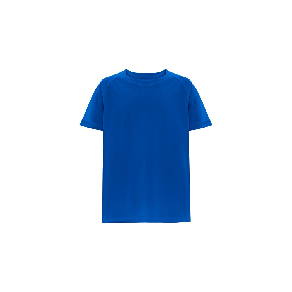 THC MOVE KIDS. Technisch T-shirt met korte mouwen in polyester voor kinderen - met logo of onbedrukt bestellen - Royal Blauw