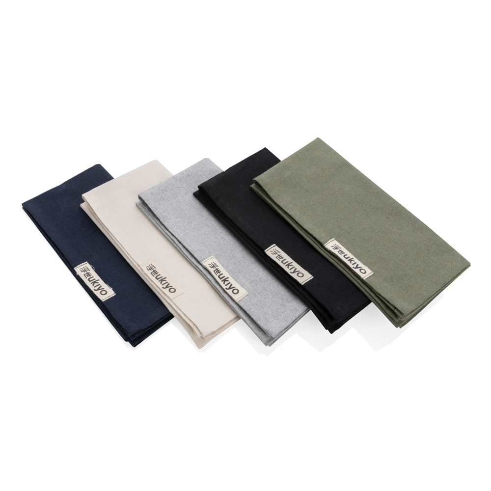 Ukiyo Aware™ 180gr 4-delige set recycled katoenen servetten - bedrukt of onbedrukt verkrijgbaar