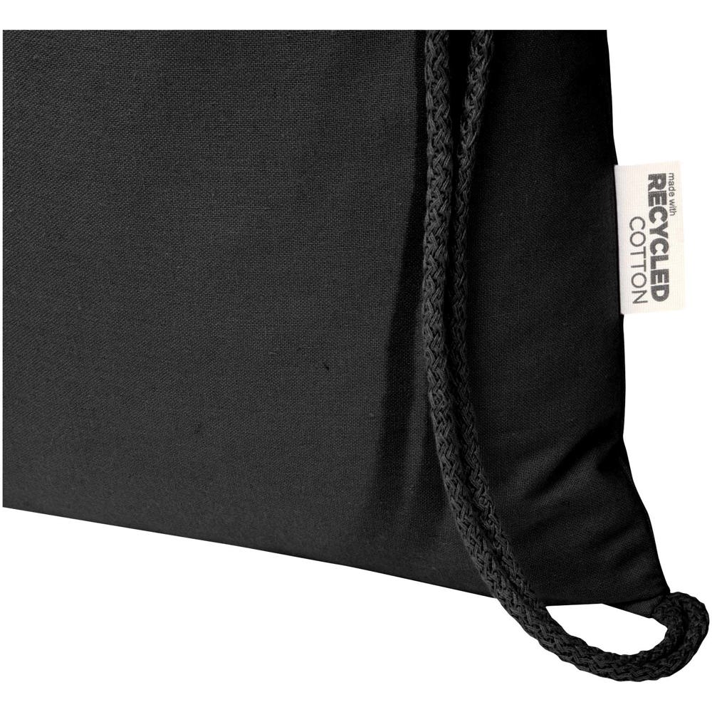 Peru Blend 180 g/m² GRS gerecycleerde katoenen trekkoordtas 5L