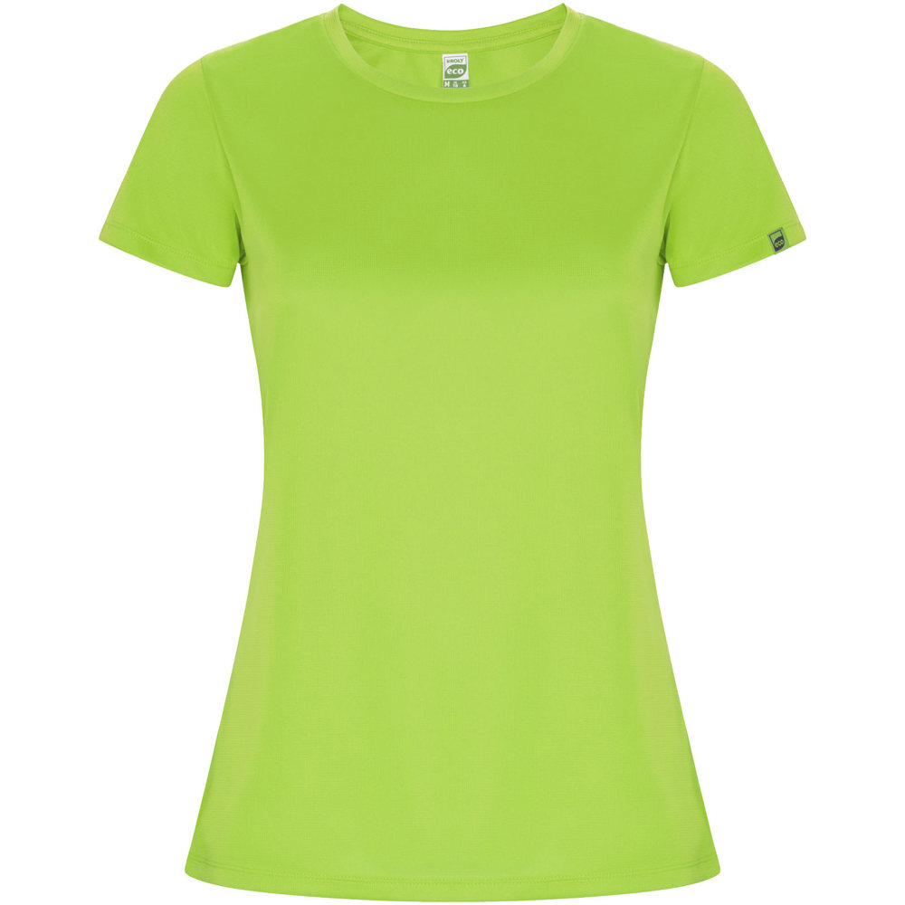 Imola sportshirt met korte mouwen voor dames - met logo of onbedrukt bestellen - Fluor groen
