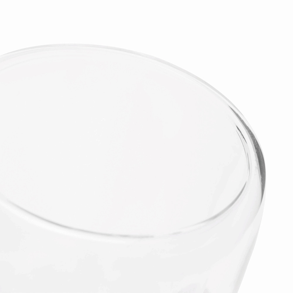 BAMBOO ART M - Dubbelwandig glas, inhoud ca. 350 ml. - voor bedrijven en relatiegeschenken
