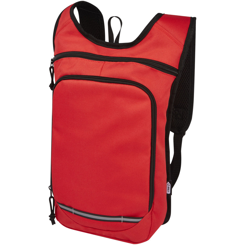 Trails GRS RPET outdoor rugzak 6,5 L - met logo of onbedrukt bestellen - Rood