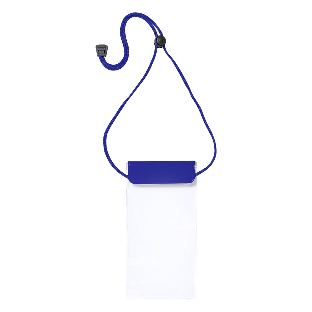 Splash - waterdichte mobiele telefoon hoes - bedrukt of onbedrukt verkrijgbaar - blauw/transparant