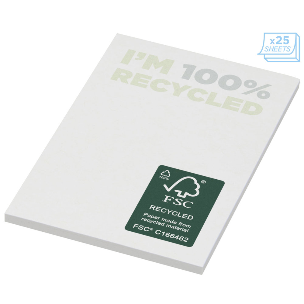 Sticky-Mate® gerecyclede sticky notes 50 x 75 mm 
