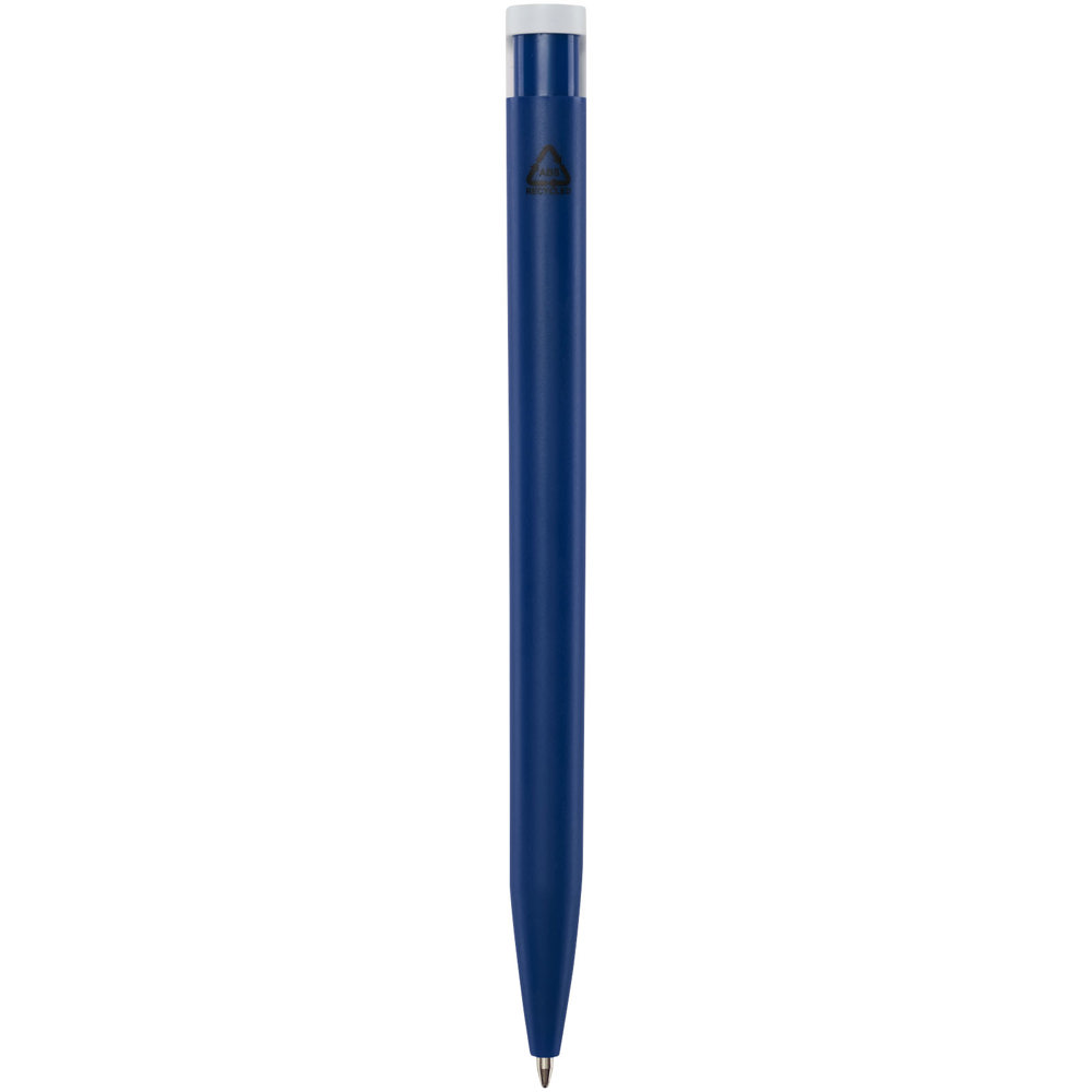 Unix balpen van gerecycled plastic (blauwe inkt)
