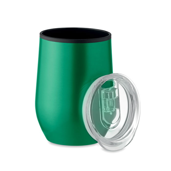CHIN CHAN - Dubbelwandige reisbeker 350 ml - met logo of onbedrukt bestellen - Groen