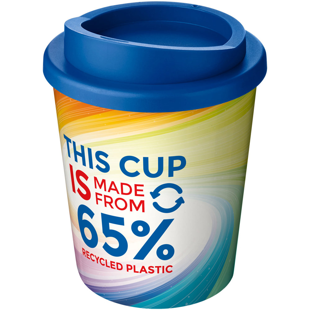 Brite-Americano® Espresso Eco 250 ml geïsoleerde beker - voor bedrijven en relatiegeschenken - middenblauw