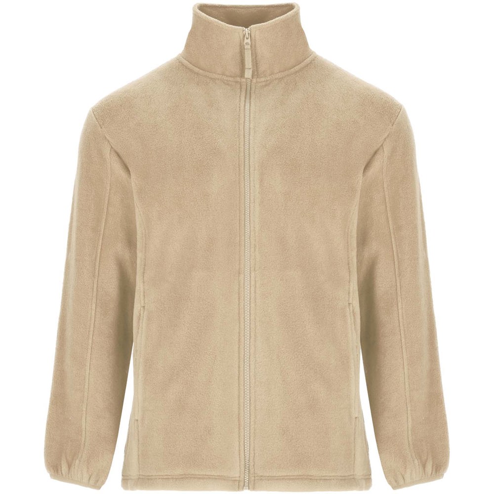Artic fleece herenjack met volledige rits - voor bedrijven en relatiegeschenken - zand