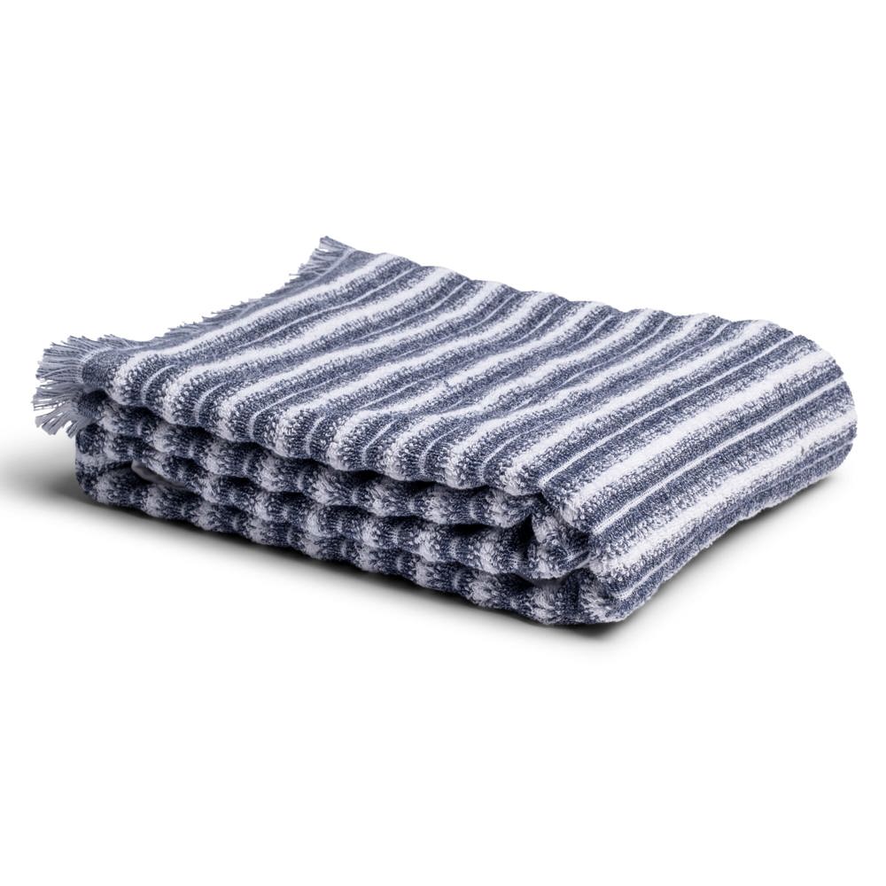 Lord Nelson Victory Melange badhanddoek 80x160 cm - bedrukt of onbedrukt verkrijgbaar - Blauw