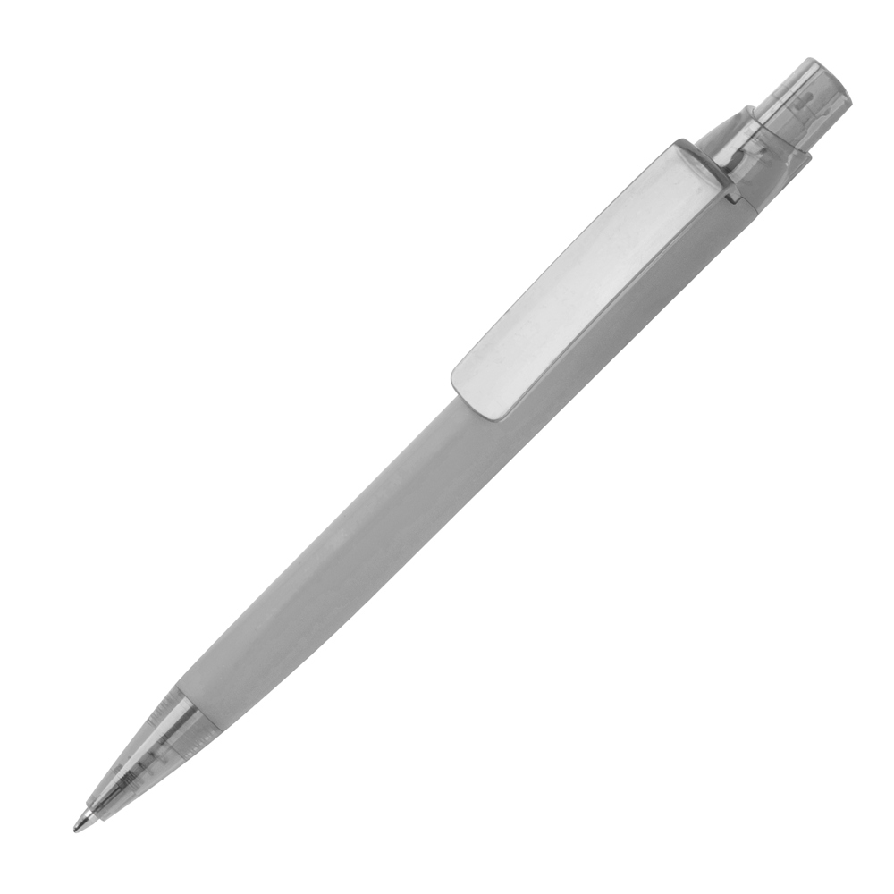 Rubberen balpen - zilvergrijs