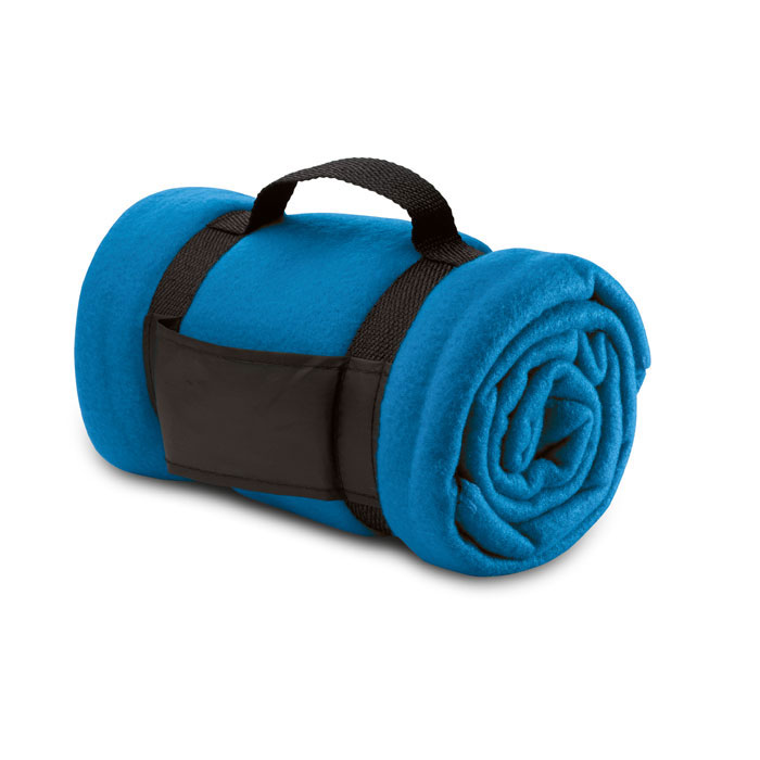 STAVENGER - Fleece deken - bedrukt of onbedrukt verkrijgbaar - Royal Blauw