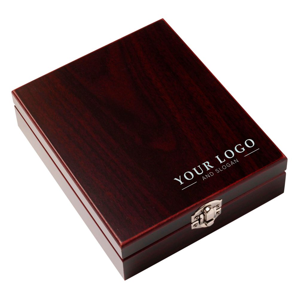Houten wijn cadeauset Brady