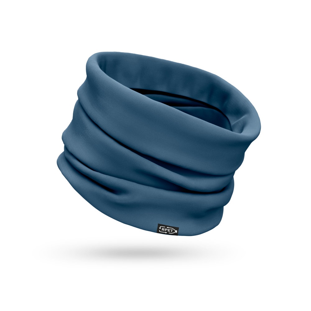 KOLKATA. Gerecycled polyester (100% rPET) multifunctionele bandana (120 g/m²) - voor bedrijven en - blauw