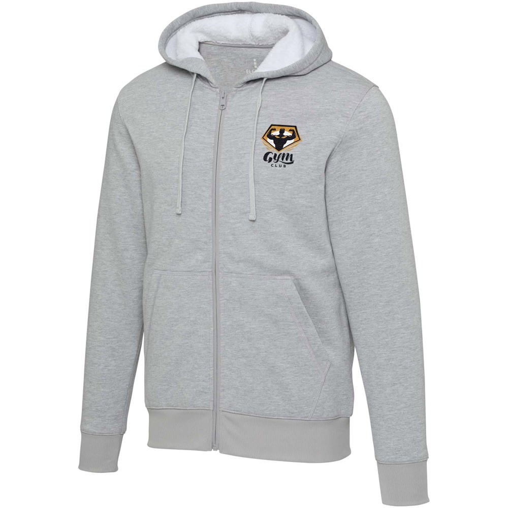 Natron 320 g/m² sherpahoodie met volledige rits