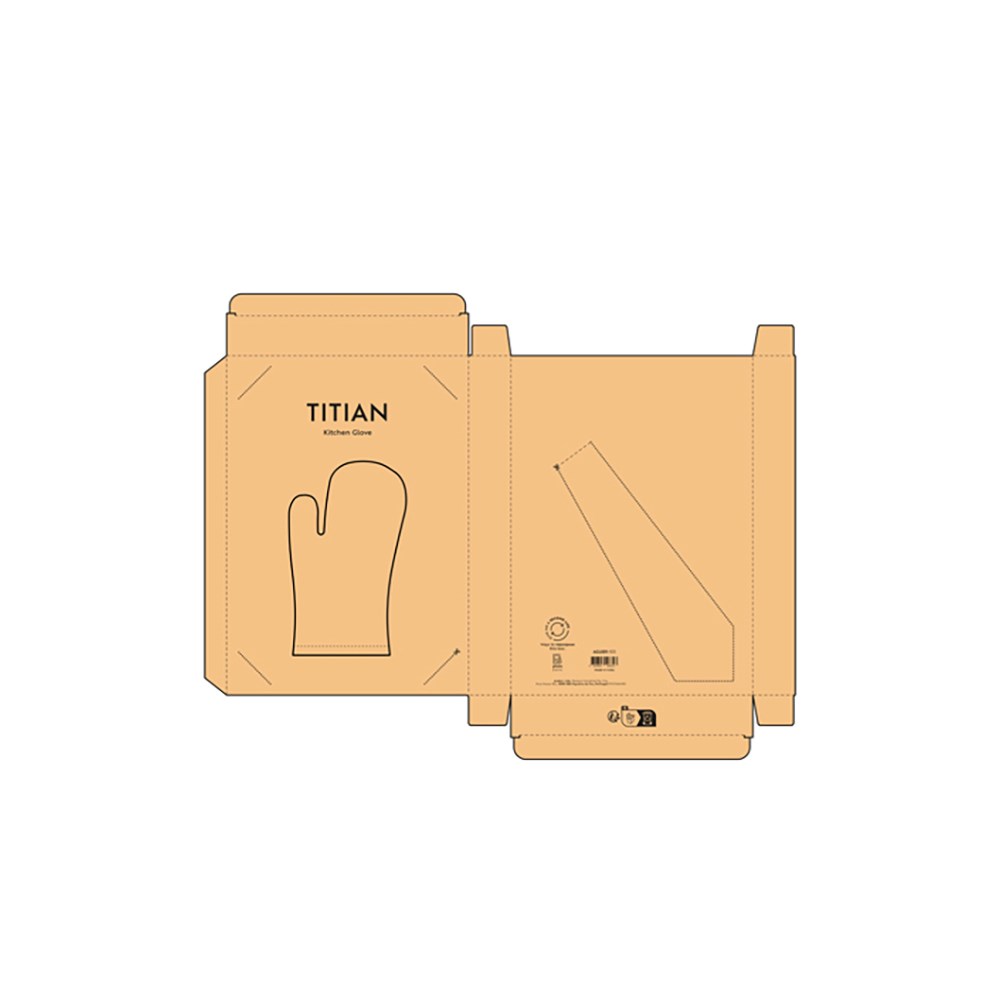 Titiaan Keukenhandschoen Gerecycled Katoen 220 gsm - Blauw