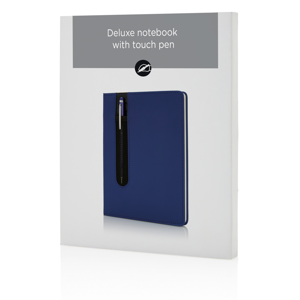 Standaard hardcover PU A5 notitieboek met stylus pen