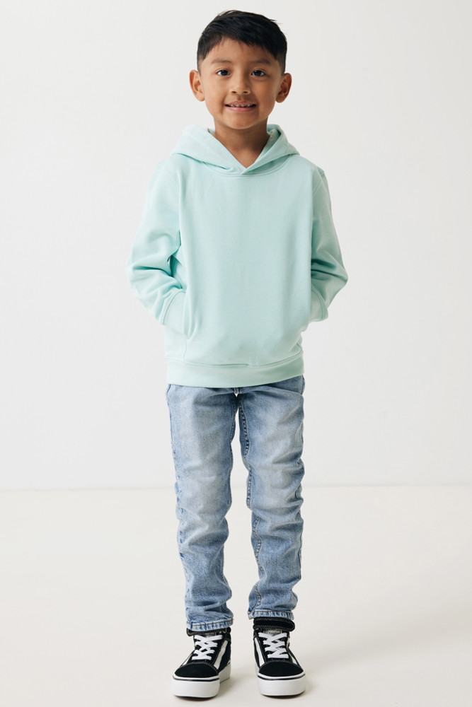 IQONIQ Yengo kids recycled katoen hoodie met steekzakken