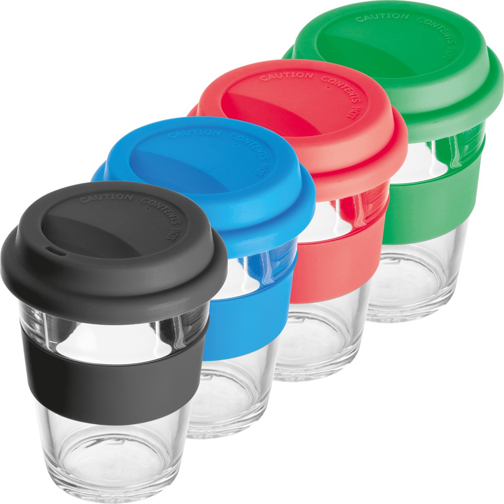 Beker van glas, 300 ml inhoud - voor bedrijven en relatiegeschenken
