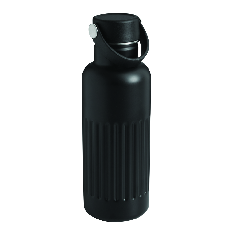 WAVE TRAIL - Vacuümisolerende fles - kopen of bedrukken - Zwart